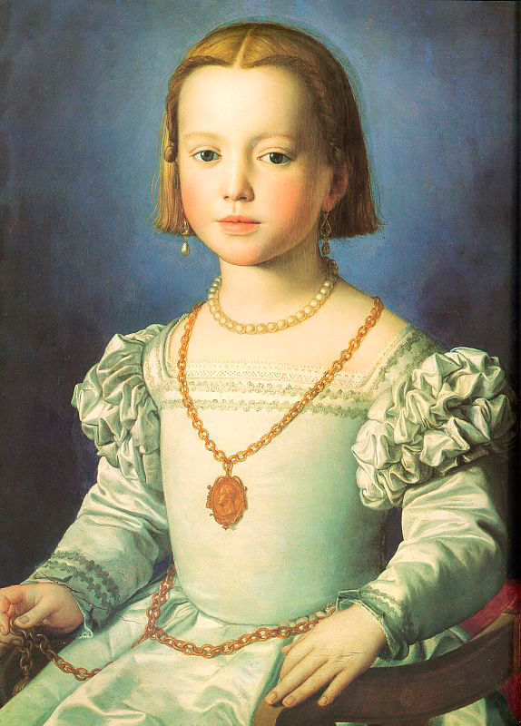 Helnwein Child: Bronzino, Bia, the Illegitimate Daughter of Cosimo I de' Medici, 1542