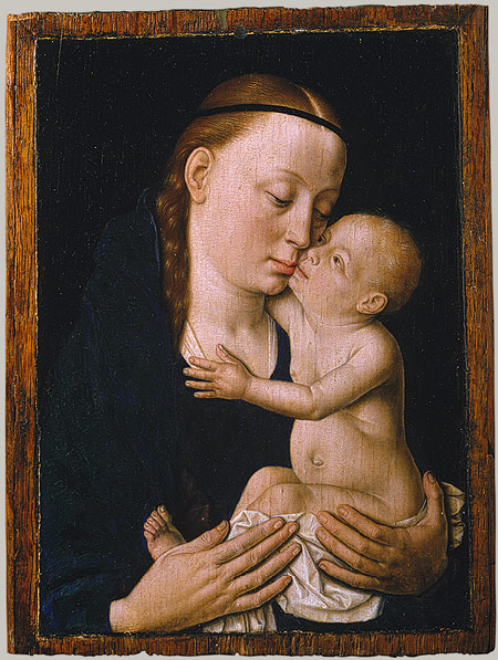 Helnwein Child: Dierick Bouts, Virgin and Child,1455-66, Oil on wood