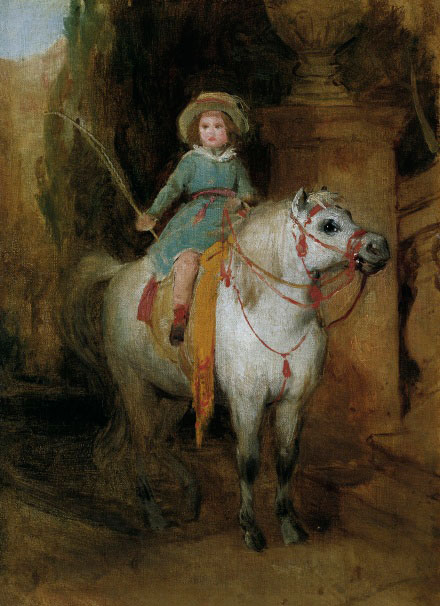 Helnwein Child: Amerling, Oil sketch for the portrait of the future Duke Johann II von Liechtenstein, 1844-45