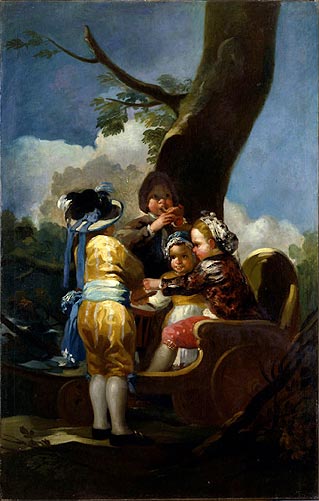 Helnwein Child: Franciso de Goya, Children with a Cart