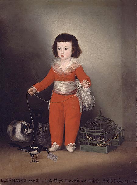 Helnwein Child: Francisco de Goya, Don Manuel Osorio Manrique de Zuñiga, Oil on canvas; 50 x 40 in.