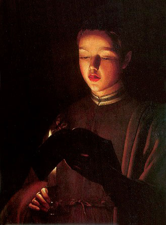 Helnwein Child: Georges de la Tour, A Young Singer