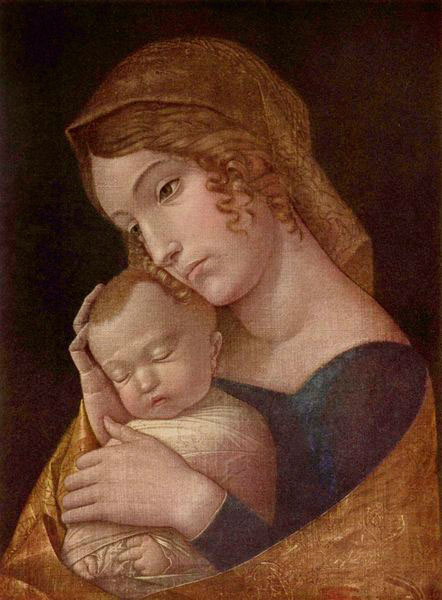 helnwein child: "The Virgin With the Sleeping Child" by Andrea Mantegna